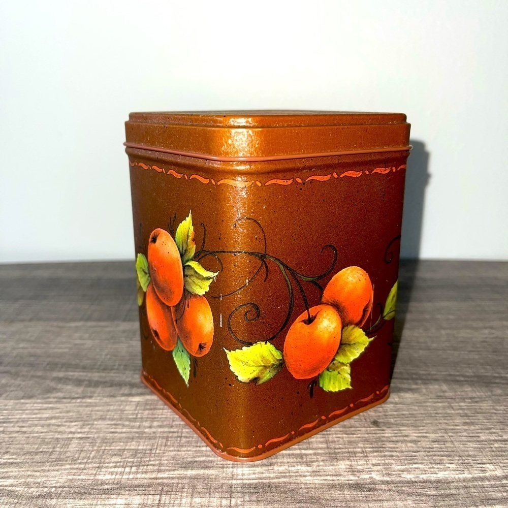 Vintage 1980s Apple Tin